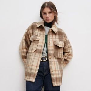 Plaid Zara Coat